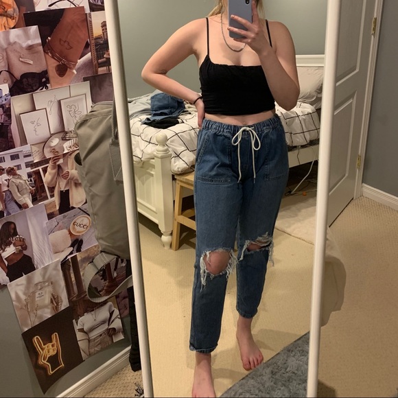 Jean joggers - Picture 1 of 3